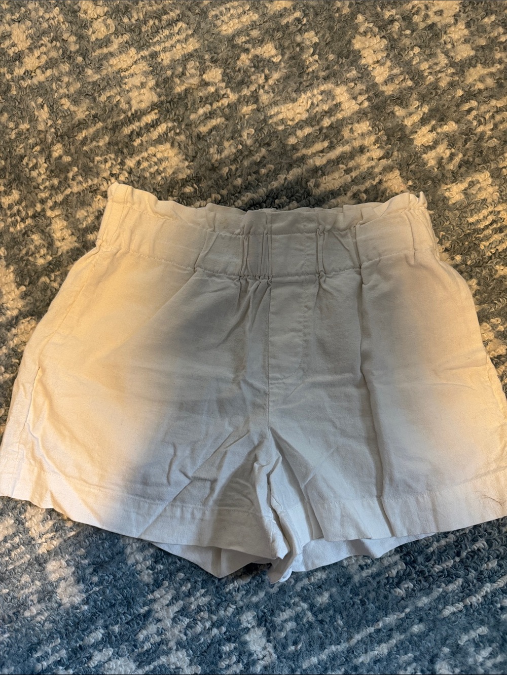 a new day Cream High-Waist Paperbag Shorts